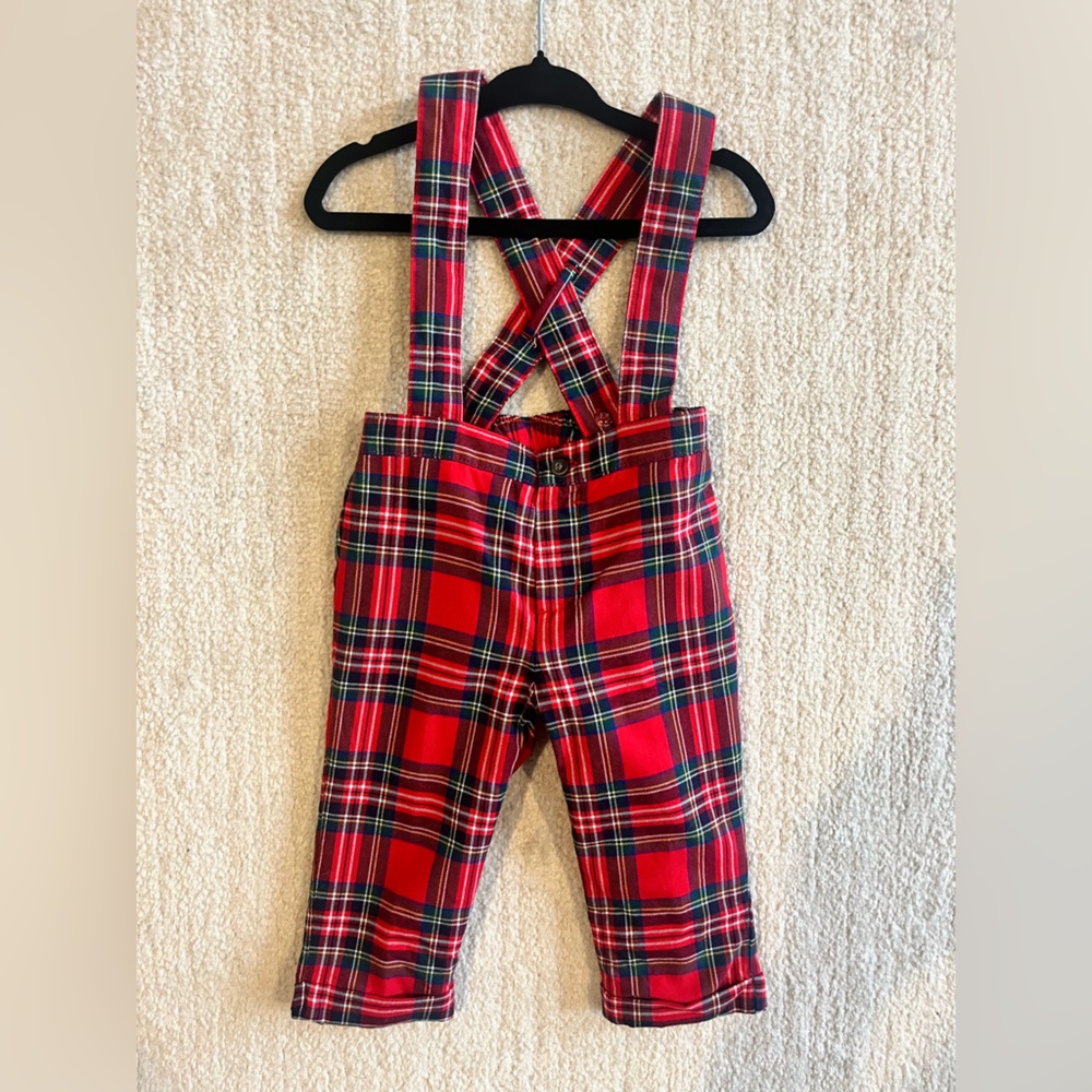 Tartan overalls